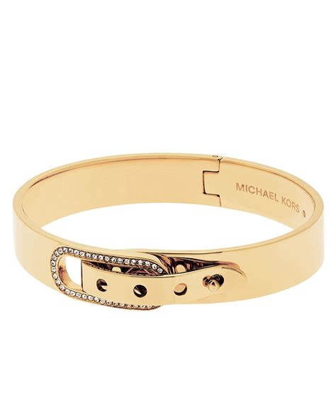 michael kors buckle bracelet gold